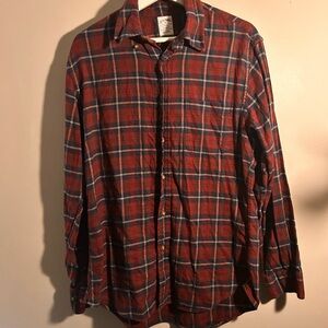 Brooks Brothers 1818 Men’s Regent Flannel Casual Long Sleeve Shirt Size Medium